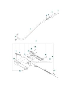 Throttle Assembly for Husqvarna 122R Brushcutter