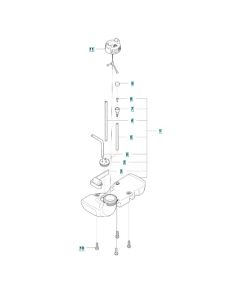 Fuel Tank Assembly for Husqvarna 122R Brushcutter