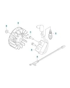 Ignition Assembly for Husqvarna 122R Brushcutter