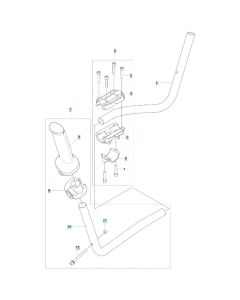 Handle Assembly for Husqvarna 143RS Brushcutter