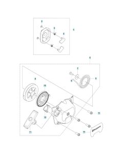 Starter Assembly for Husqvarna 143RS Brushcutter