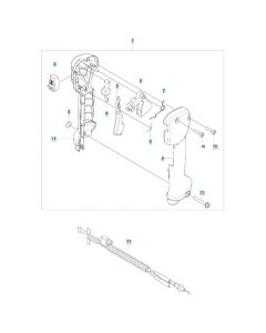 Throttle Assembly for Husqvarna 143RS Brushcutter