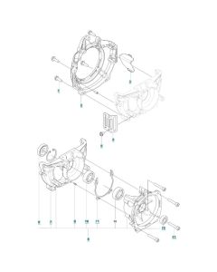 Crankcase Assembly for Husqvarna 143RS Brushcutter