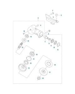 Gear Assembly for Husqvarna 143RST Brushcutter