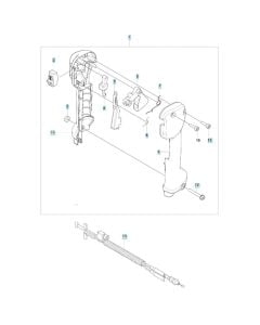 Throttle Assembly for Husqvarna 143RST Brushcutter