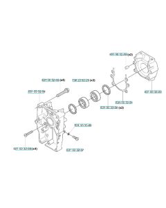 Crankcase Assembly for Husqvarna 145 BT Blower