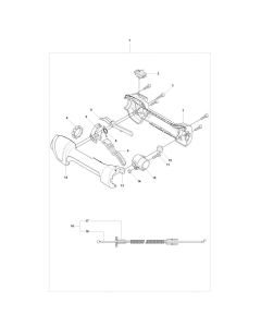 Throttle Control Assembly for Husqvarna 327P4 Pole Pruner