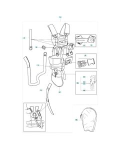 Harness Assembly for Husqvarna 343FRM Brushcutter