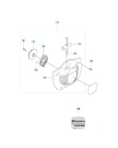 Starter Assembly for Husqvarna 343FRM Brushcutter