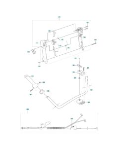 Throttle Assembly for Husqvarna 343FRM Brushcutter