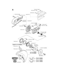 Blade Guard, Cutting Arm Assembly for Husvqarna 375K Disc Cutter