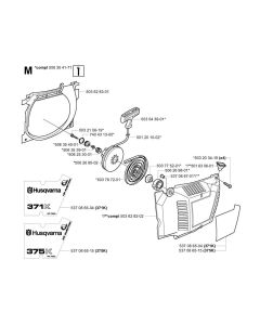 Starter Assembly for Husvqarna 375K Disc Cutter