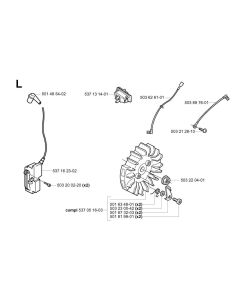 Ignition System Assembly for Husvqarna 375K Disc Cutter