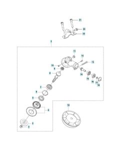 Bevel Gear Assembly for Husqvarna 525 LST Mark II Brushcutter