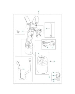 Harness Assembly for Husqvarna 525RX Mark II Brushcutter