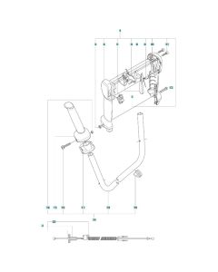 Throttle Assembly for Husqvarna 525RX Mark II Brushcutter