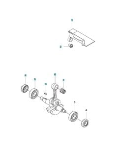 Crankshaft Assembly for Husqvarna 525RX Mark II Brushcutter