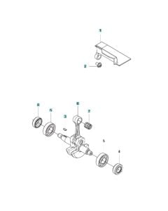 Crankshaft Assembly for Husqvarna 525RXT Mark II Brushcutter