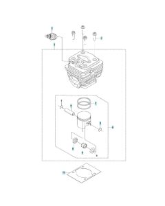 Cylinder Assembly for Husqvarna 531RB Brushcutter