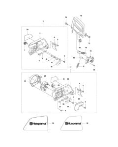 Chain Brake Assembly for Husqvarna 536Li XP Chainsaw