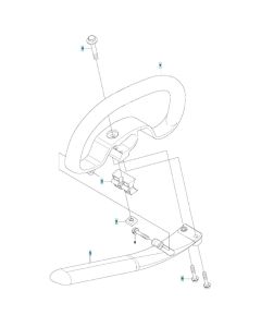 Handle Assembly for Husqvarna 543RB Brushcutter