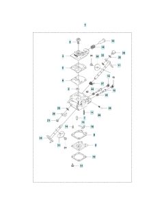 Carburettor Assembly for Husqvarna 543RB Brushcutter