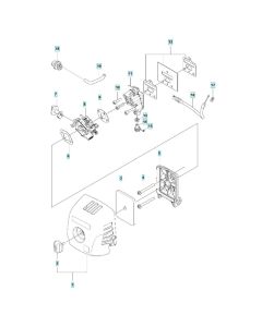 Air Filter Assembly for Husqvarna 543RB Brushcutter