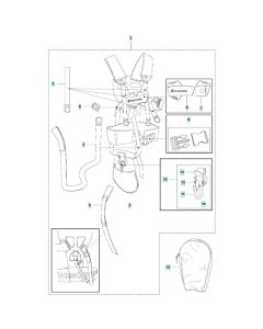 Harness Assembly for Husqvarna 545F Brushcutter