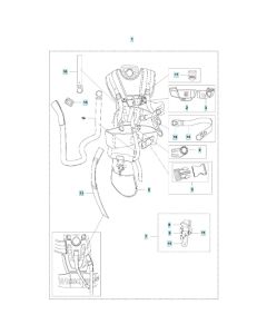 Harness Assembly -1 for Husqvarna 545F Brushcutter