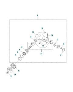 Bevel Gear Assembly for Husqvarna 545F Brushcutter