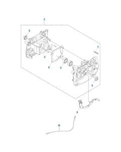 Crankcase Assembly for Husqvarna 545F Brushcutter