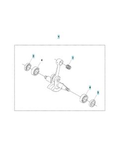 Crankshaft Assembly for Husqvarna 545F Brushcutter