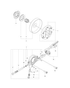 Clutch, Oil Pump Assembly for Husqvarna 545G Mark II Chainsaw