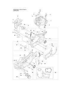 Crankcase Assembly for Husqvarna 562XPG Mark II Chainsaw