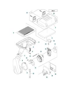 Air Filter Assembly for Husqvarna 580BFS Mark II Blower