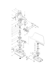 Complete Assembly for Makita 9035KB Sander