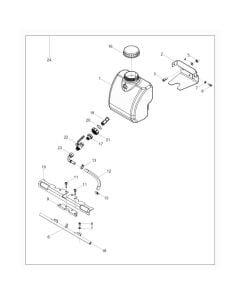 Water Tank Assembly for Wacker AP1840we Plate Compactor