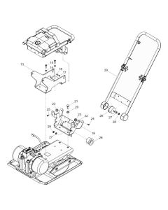 Handle Assembly for Wacker AP2560e Plate Compactor