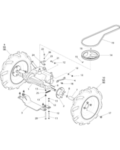 Gearbox Assembly for Belle BMD 300 Mini Dumper