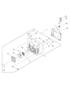 Starter Assembly for Wacker BTS 630 Disc Cutter