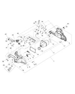 Rear Handle Assembly for Wacker BTS 630 Disc Cutter