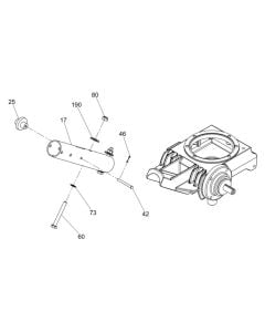 Lower Handle Assembly for Wacker CT36-400E Trowel