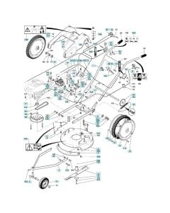 Complete Assembly for Husqvarna D51 SPB Cultivator/Tiller