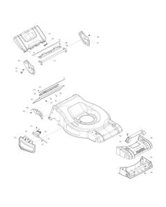 Deck Assembly for Makita DLM530 Mower