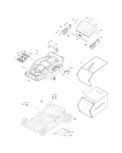 Deck Assembly for Makita DLM538 Mower