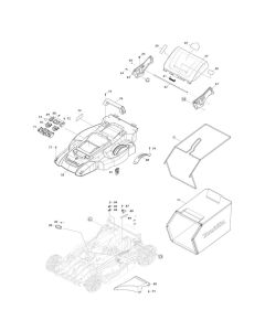 Deck Assembly for Makita DLM539 Mower