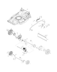 Wheel Assembly for Makita DLM539 Mower