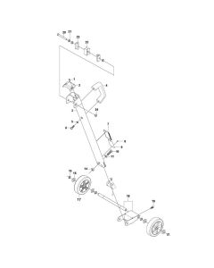 Back Support Assembly for Husqvarna DMS 240 Drill Stands & Unit