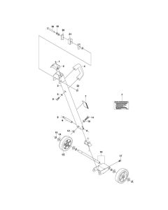 Back Support Assembly for Husqvarna DS 250 Drill Stand