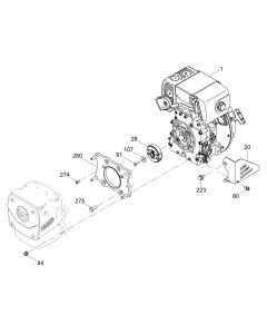 Engine Guard Assembly for Wacker DS70 Trench Rammer